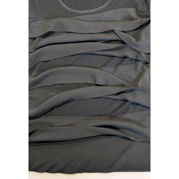 WHITE HOUSE BLACK MARKET Tiered Bodycon Black Dress Small - Picture 7 of 10